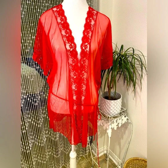 VINTAGE SHEER PEIGNOIR - Picture 5 of 6